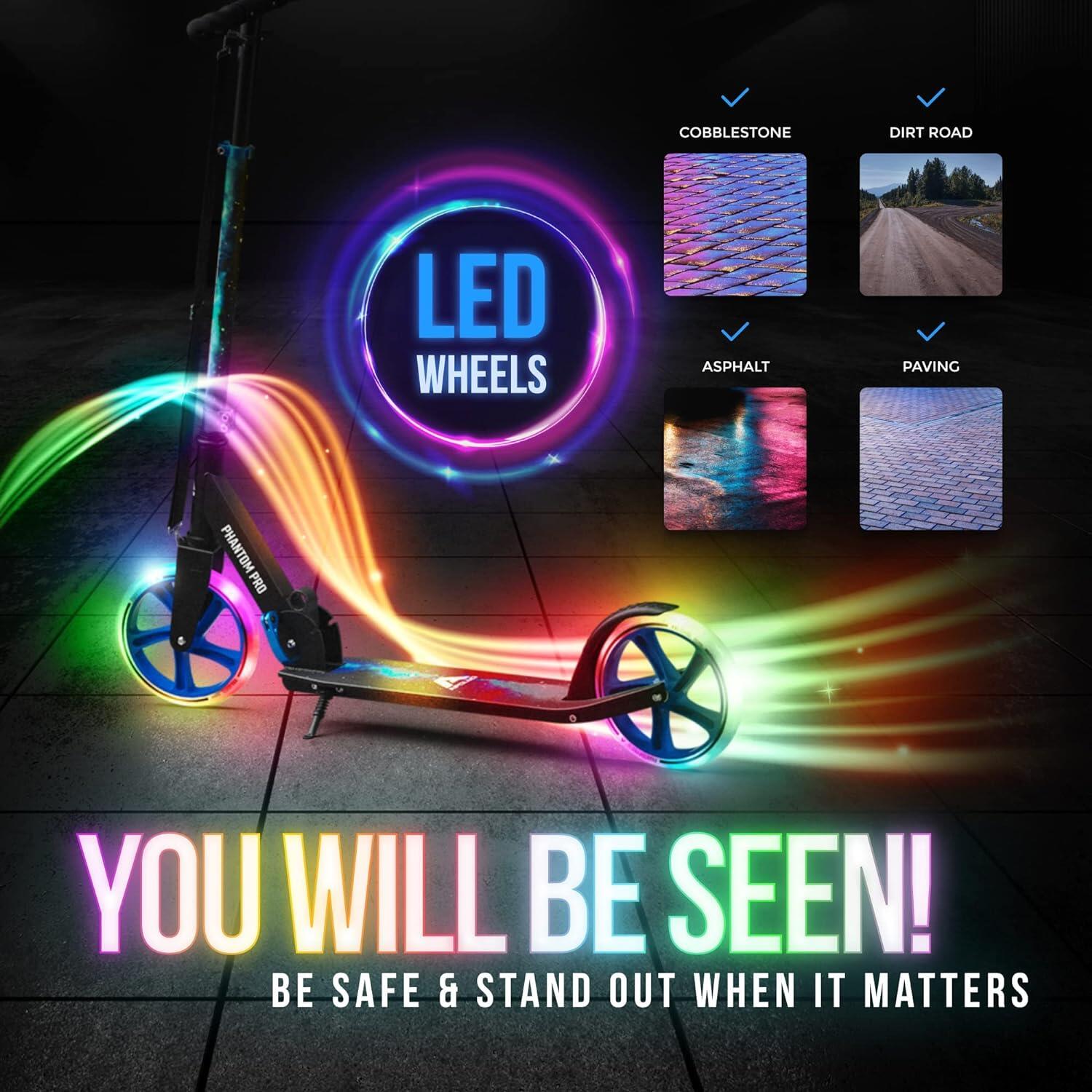 City Scooter 'Phantom Pro' - pieghevole e regolabile in altezza 3/7