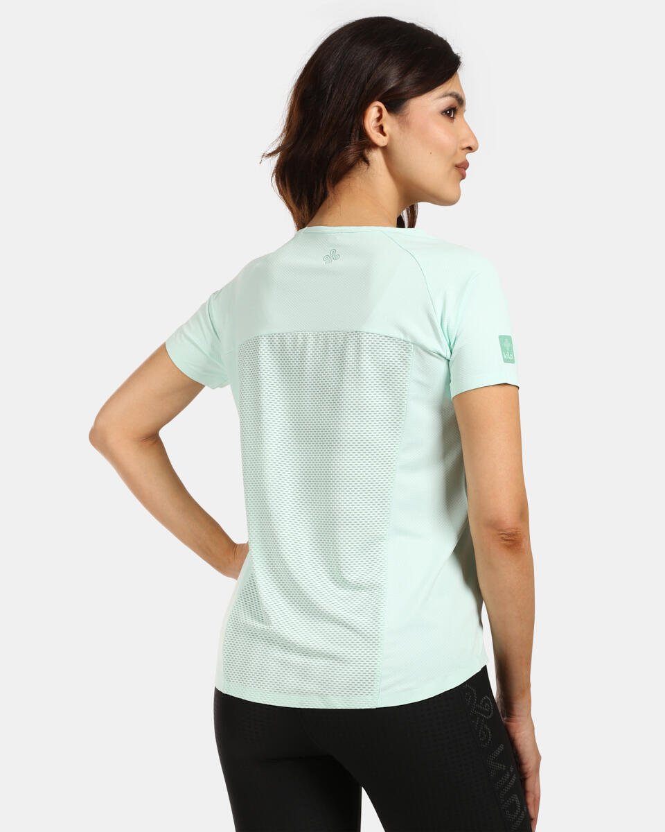 Camiseta fitness manga corta LIMED-W mujer KILPI Verde menta 2/4