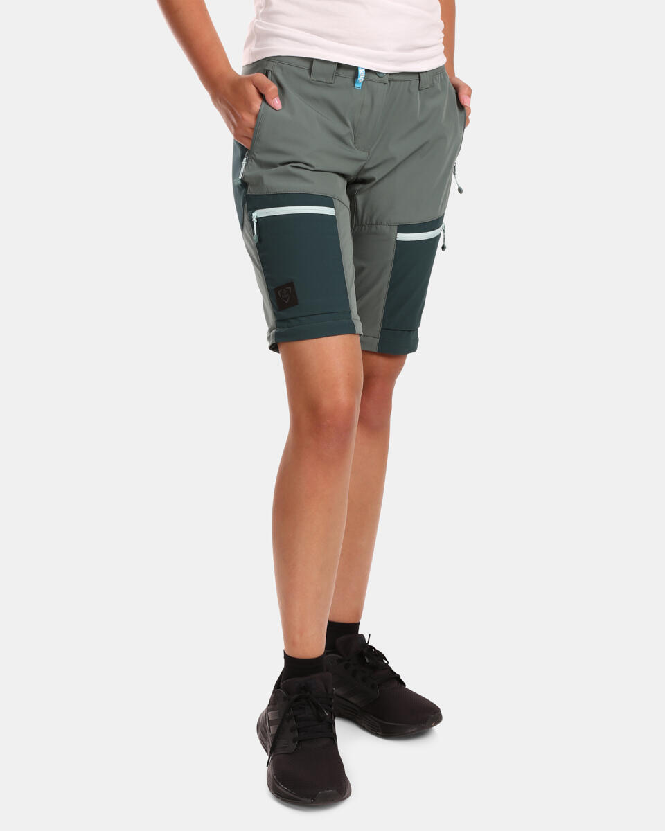Pantalon randonnée convertible Kilpi Hosio-W femme vert 4/7
