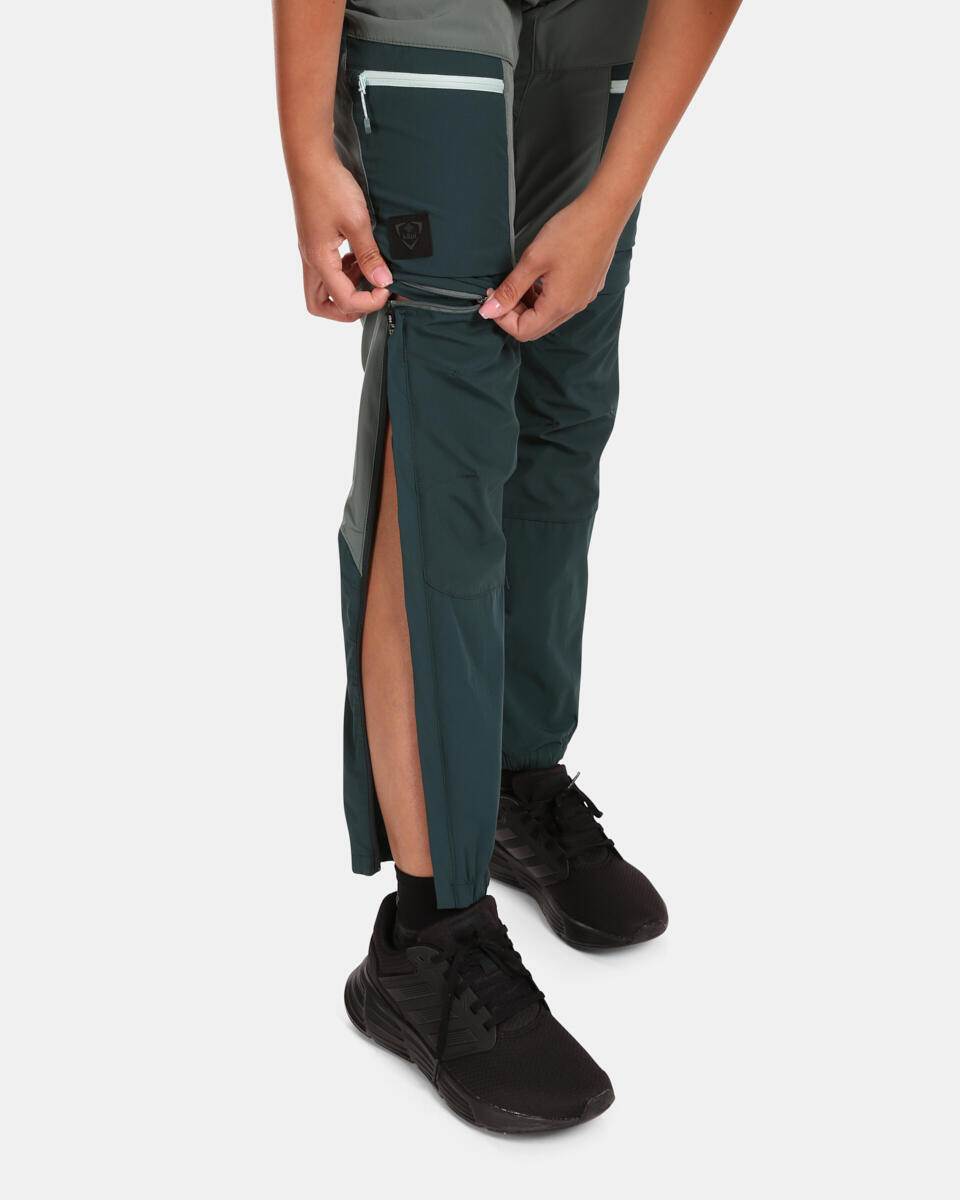 Pantalon randonnée convertible Kilpi Hosio-W femme vert 3/7