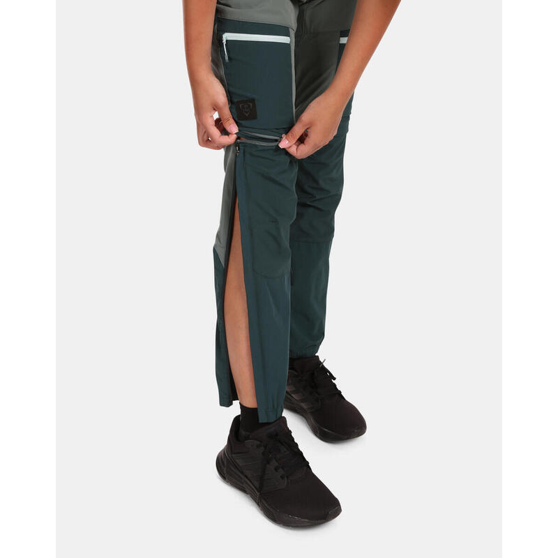 Pantalón desmontable montaña y trekking HOSIO-W mujer KILPI Verde oscuro