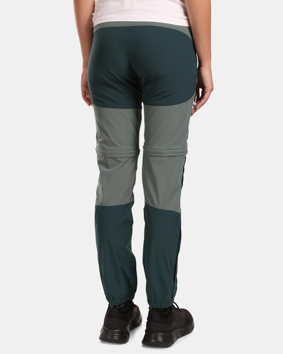Pantalon randonnée convertible Kilpi Hosio-W femme vert 2/7