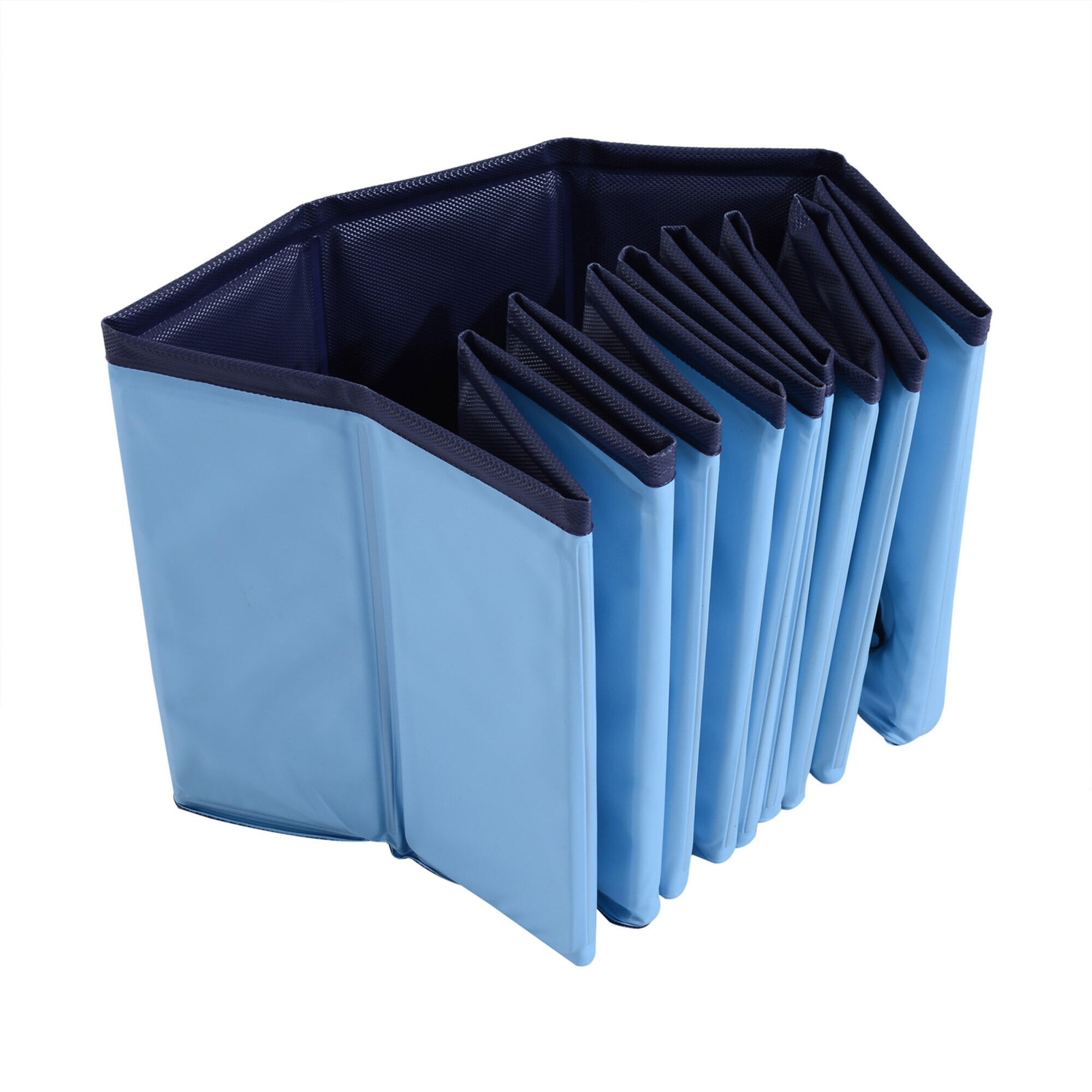 Piscina para Cães Dobrável Ø100x30cm Azul PawHut 5/7