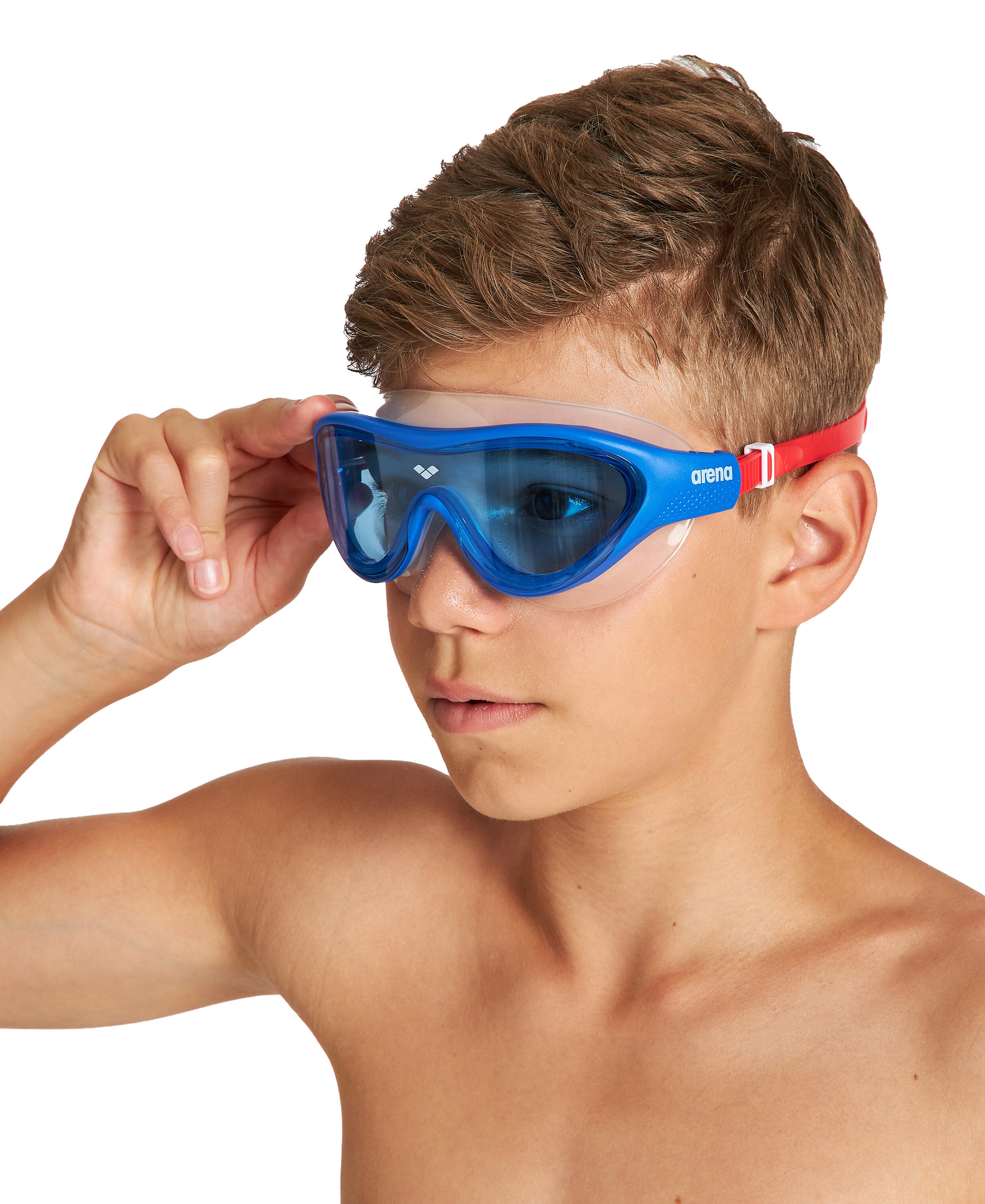 Arena Kinder Schwimmbrille The One Mask Blau/Rot 4/7