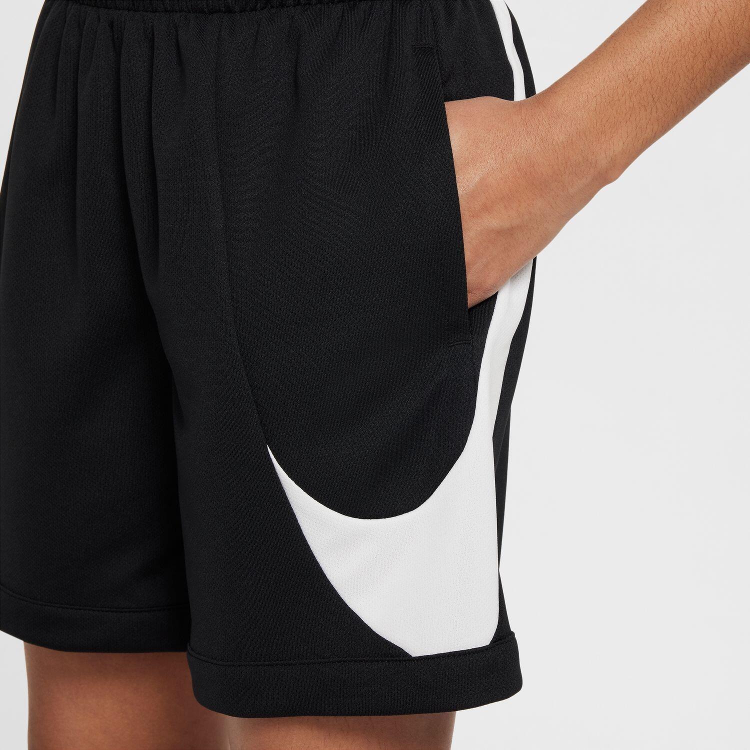 Pantaloncino ragazzo nike swoosh - nero 4/4