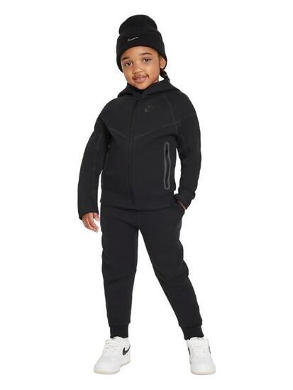 Tuta bambino nike tech fleece full-zip - nero