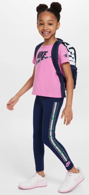 Completo bambina nike happy camper - rosa/blu 1/4