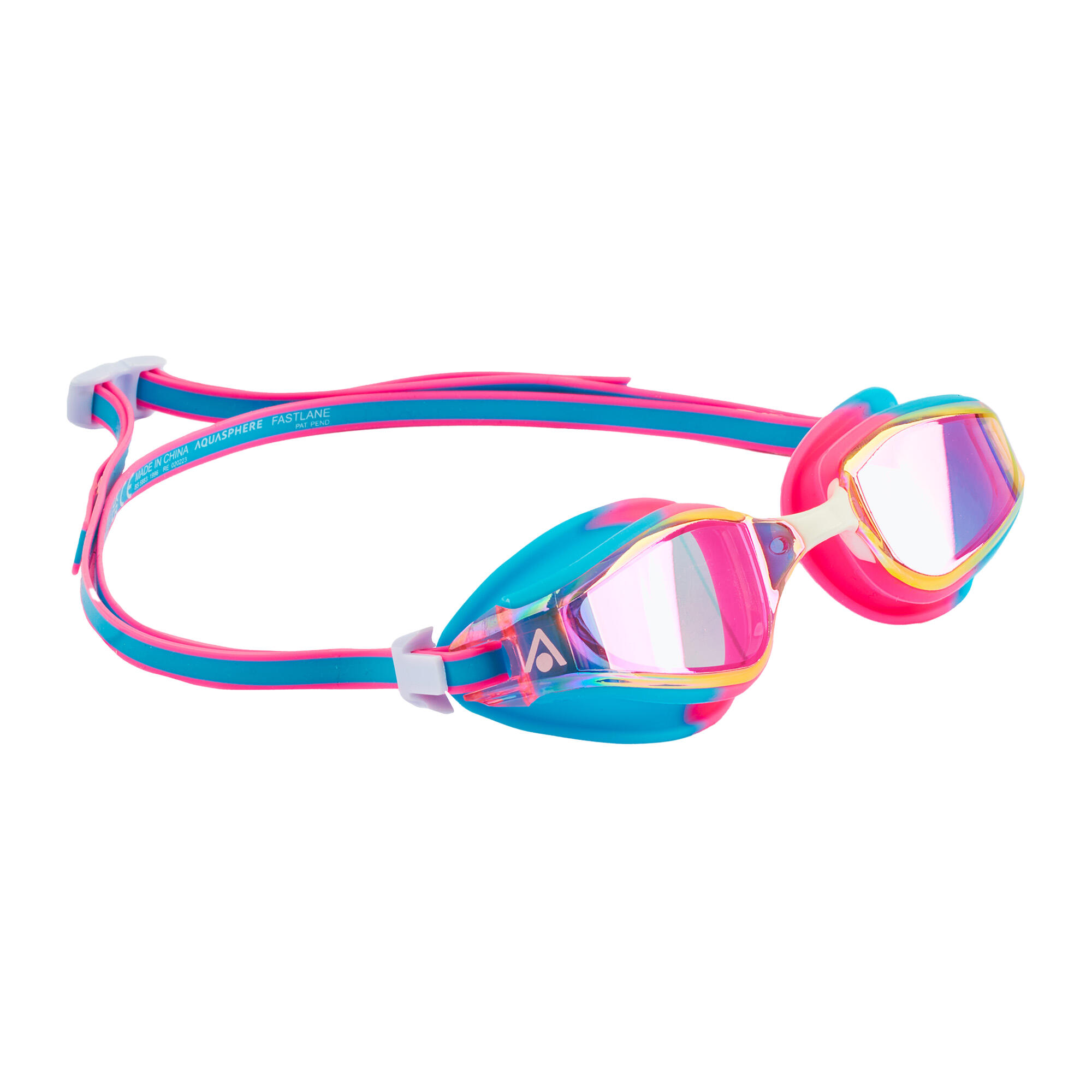Aqua Sphere Fastlane Swim Goggles Limited Edition Titanium Mirrored Lens