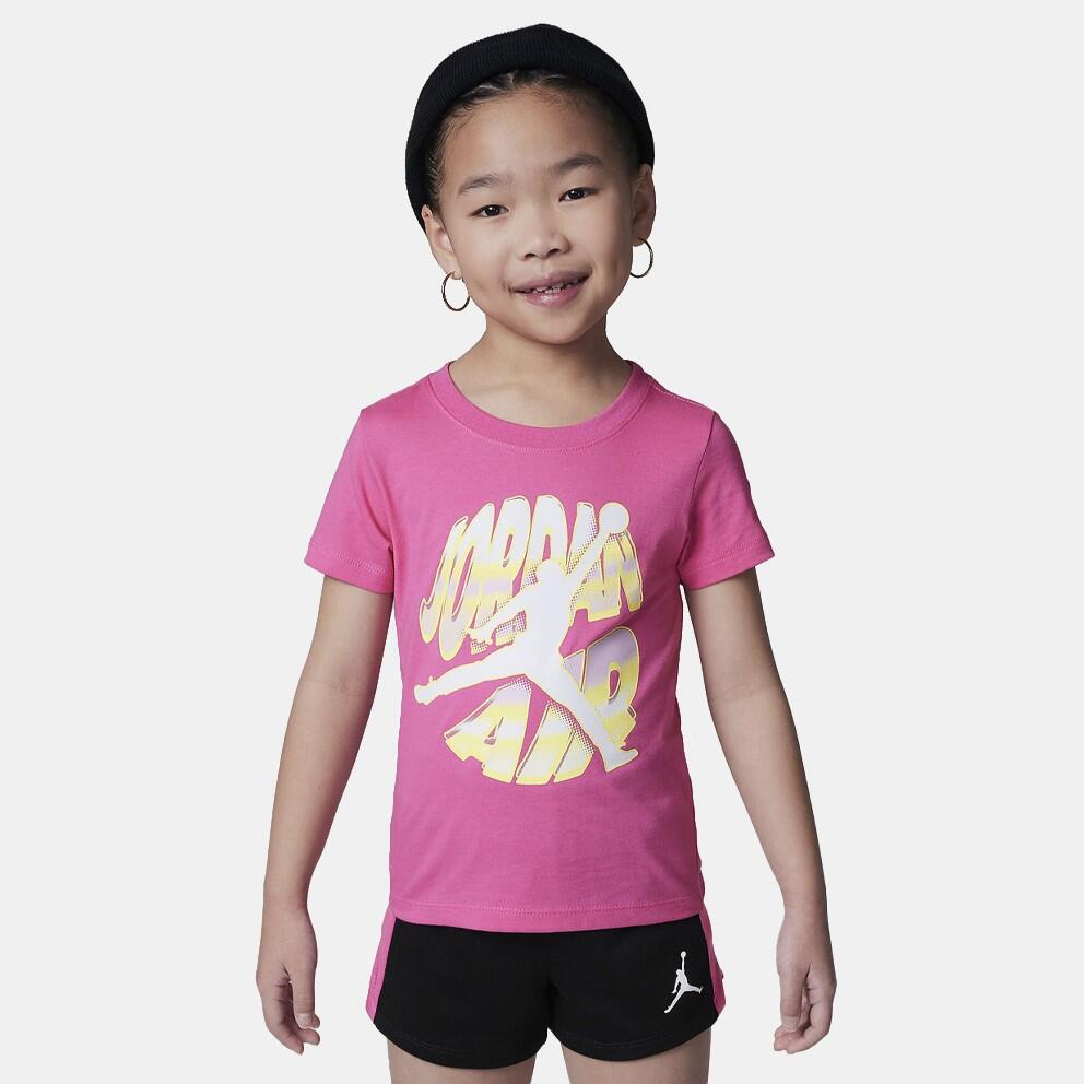 Completo bambina jordan air stacked - nero/fucsia 2/5