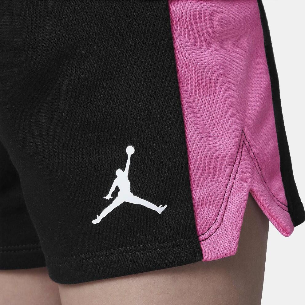 Completo bambina jordan air stacked - nero/fucsia 4/5