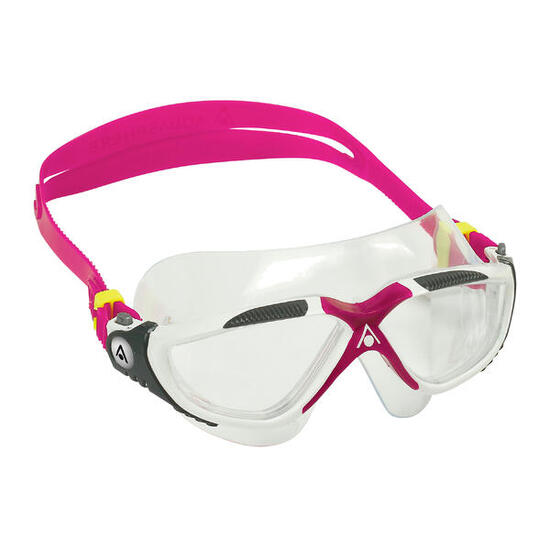 Occhiali Aquasphere Vista con lenti trasparenti - Bianco/Lampone