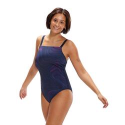Maillot de bain gainant Speedo Amberglow - Bleu/Violet - Taille 32