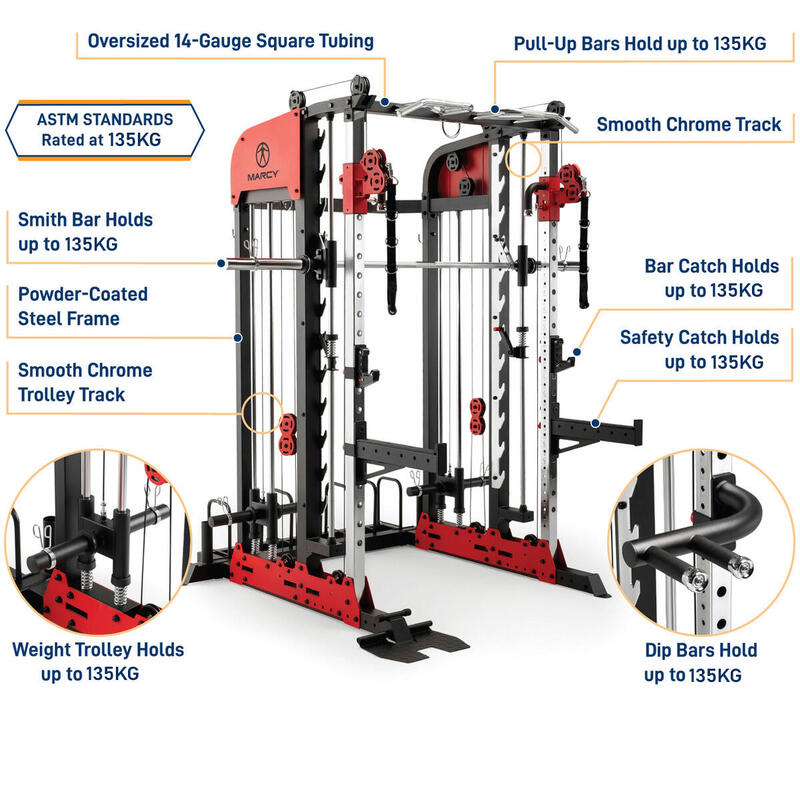 Cage Smith SM-7553 - Poids maximal de l'utilisateur: 136 kg