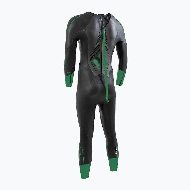 Combinezon neopren triatlon bărbați Terraprene® Vision, Negru