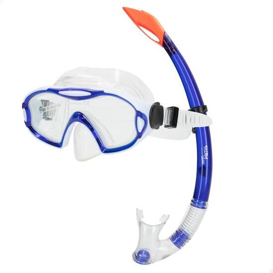 Set Aqua Sport occhiali da sub con visione a 150º e boccaglio per bambini