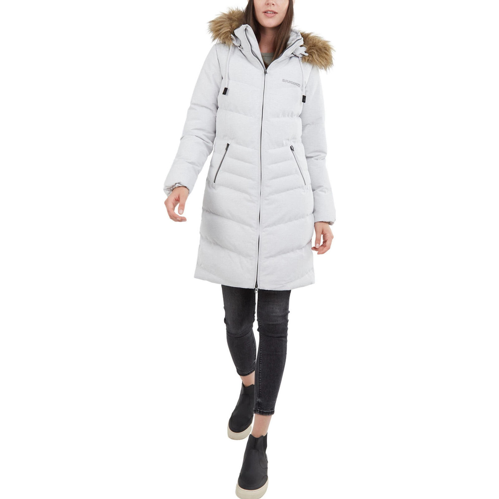 Chaqueta Fundango Puppis Padded Jacket, Gris, Mujer 5/7