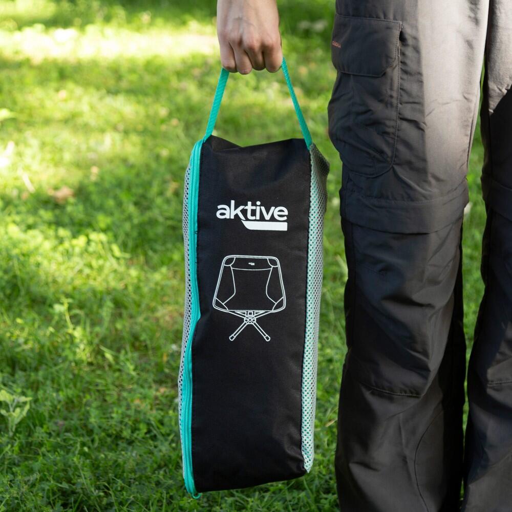 Aktive Sedia da campeggio pieghevole ultracompatta con borsa per il trasporto 2/7
