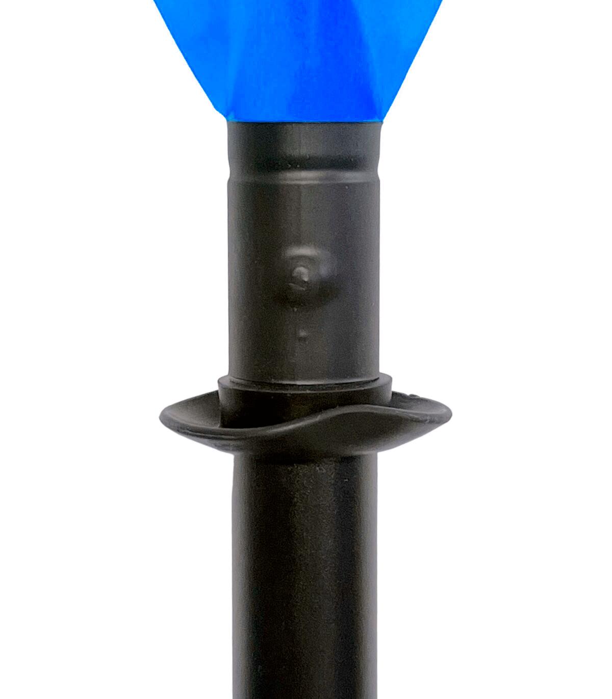 Pagaie kayak aluminium démontable 2 parties bleue – légère (< 1 kg), asymétrique 5/6