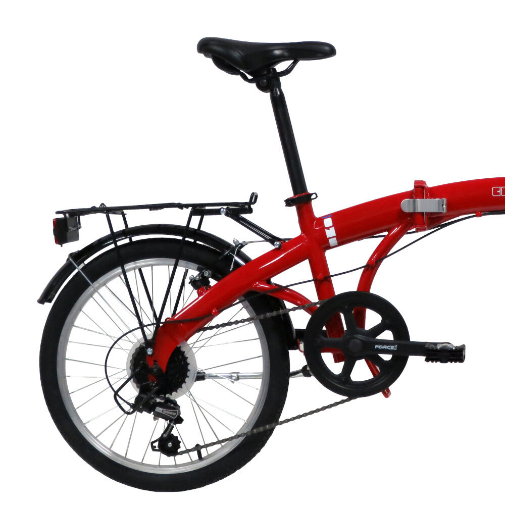 Bicicleta Plegable 20" Scrapper Compact Roja 3/3
