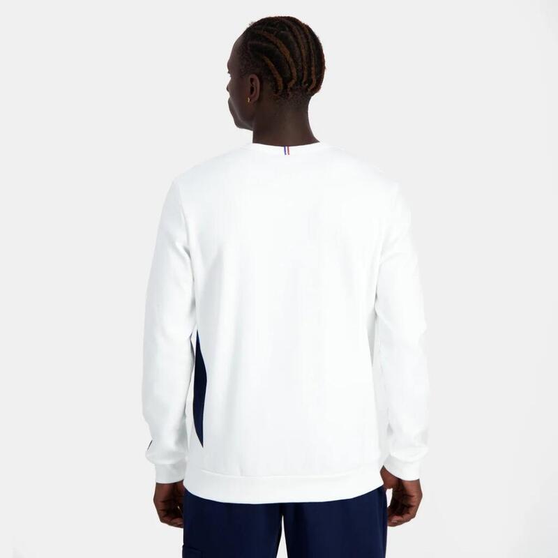 Moletom Le Coq Sportif Modelo Saison Cor Branco