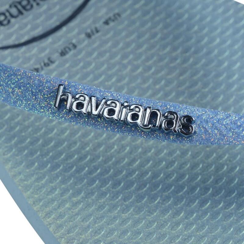 Chanclas Mujer Havaianas Slim Glitter Iridesce Azul