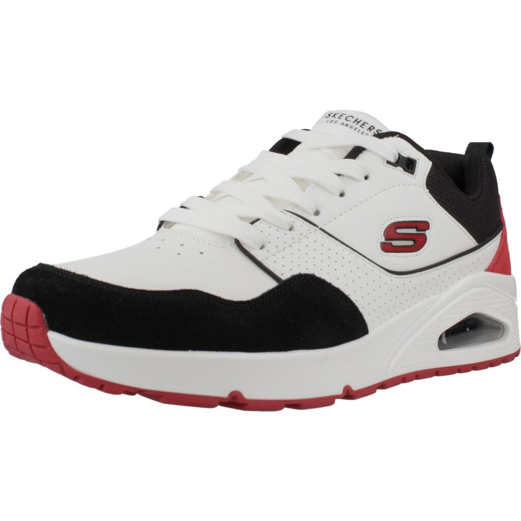 SKECHERS Skechers Street Uno - Retro One Herren Sneakers 183020 Weiss Rot