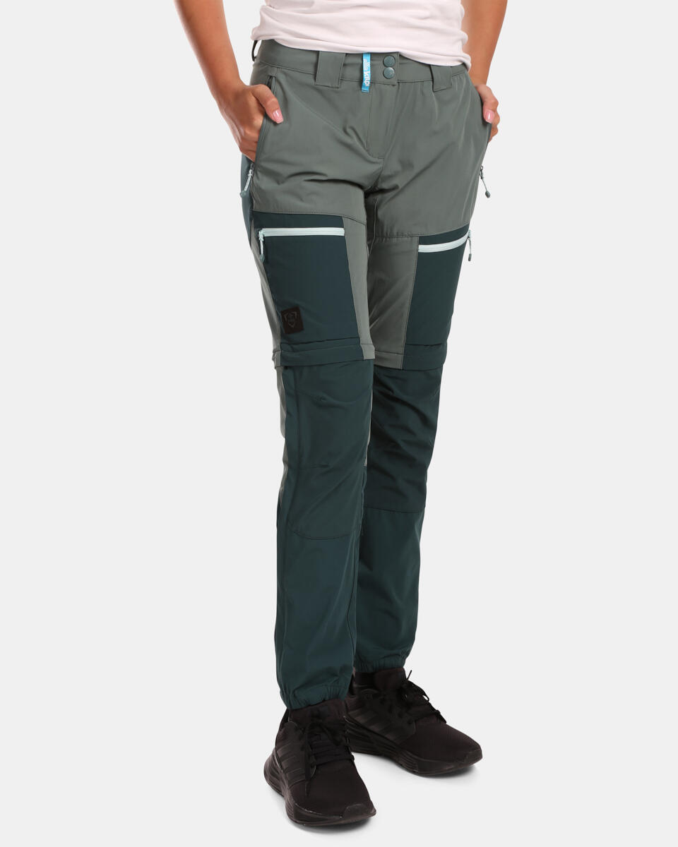 Pantalon randonnée convertible Kilpi Hosio-W femme vert 7/7