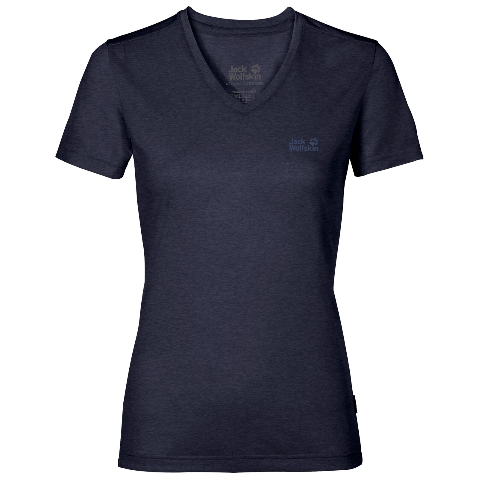 Jack Wolfskin Womens Crosstrail Short Sleeve Top T Shirt Base Layer Warm