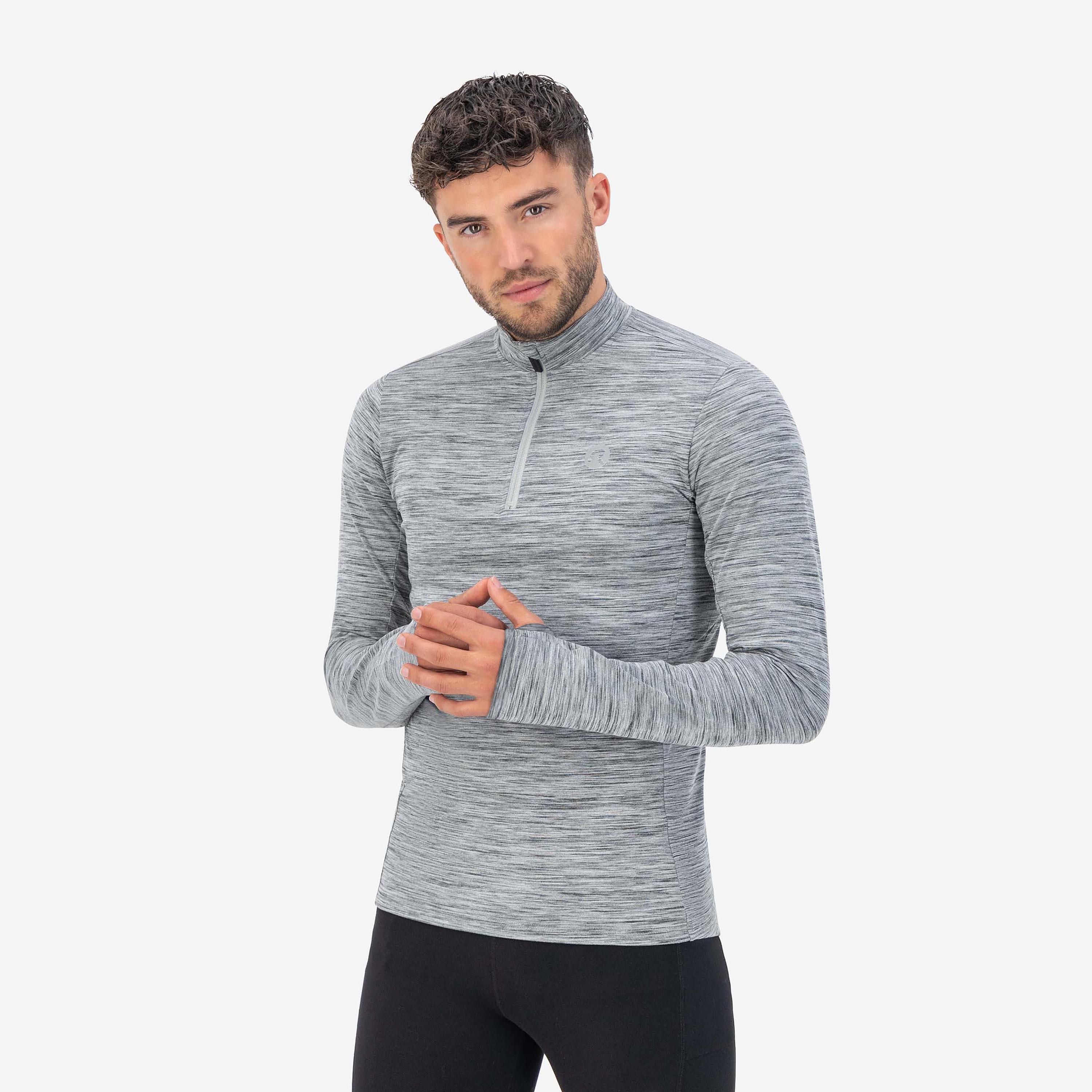 Rogelli - T-shirt Manches Longues Running Homme - Core - Maillot Manches Courtes - Gris - 48 Xl - Decathlon