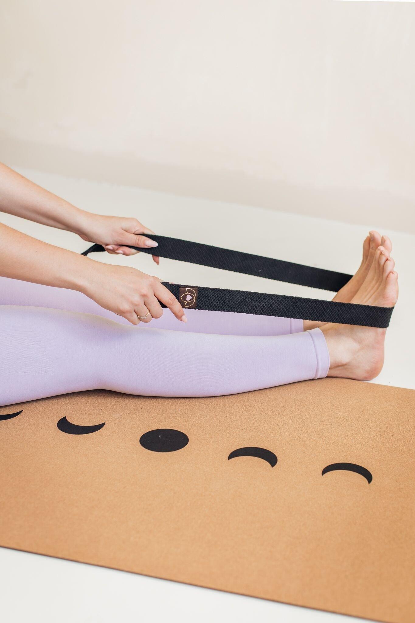 Lotus Yoga riem extra lang zwart 2/5