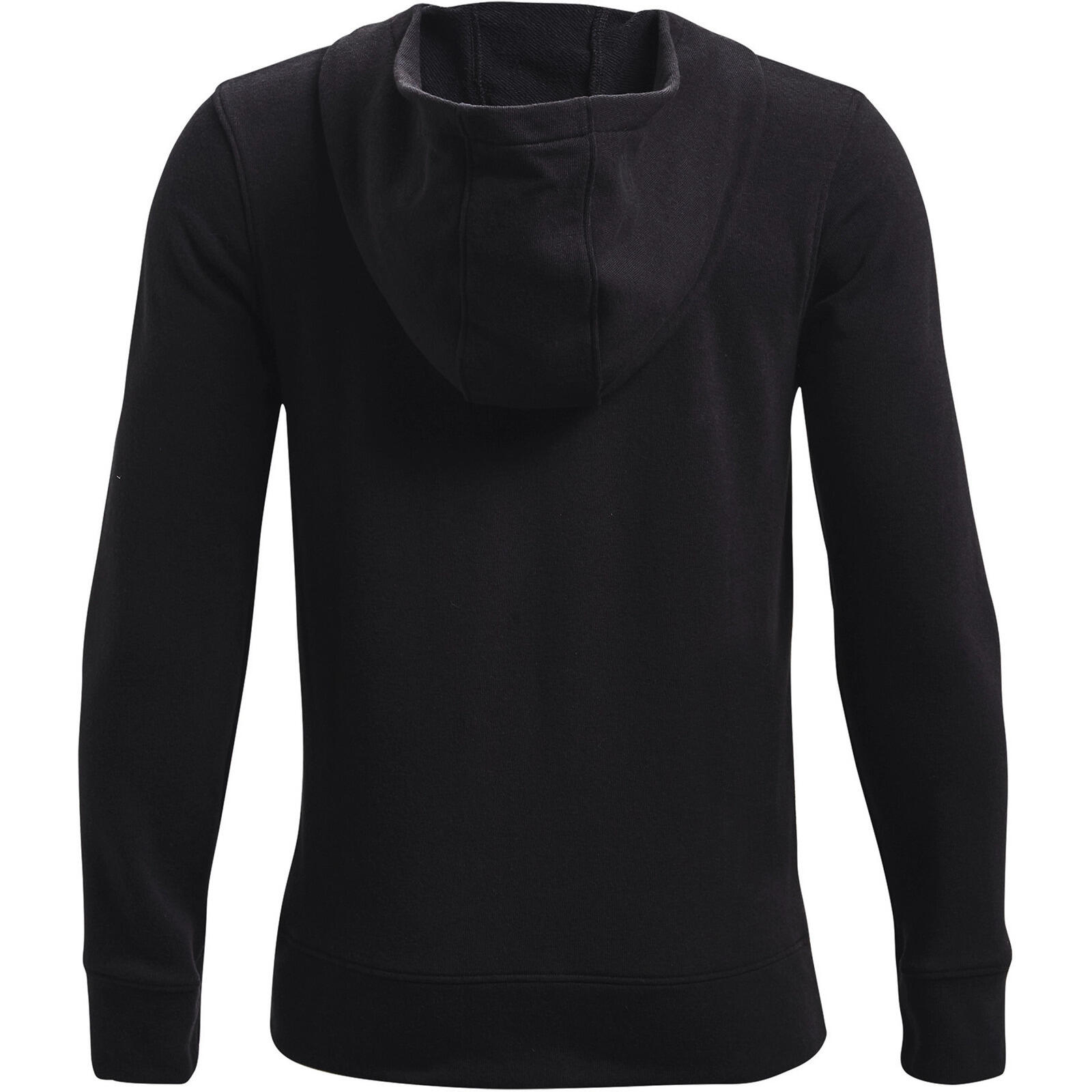 Cappuccio Under Armour Rival Terry, Nero, Bambini 2/5