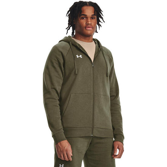 Kap Under Armour UA Rival Fleece FZ, Groen, Mannen