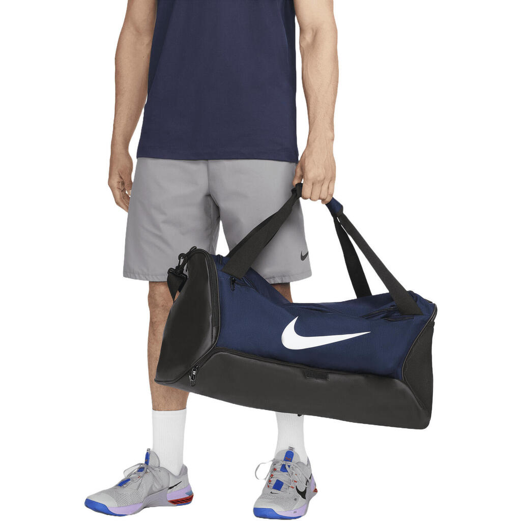 Nike Brasilia 9.5 Sports Duffle Bag - Midnight Navy/Black/White