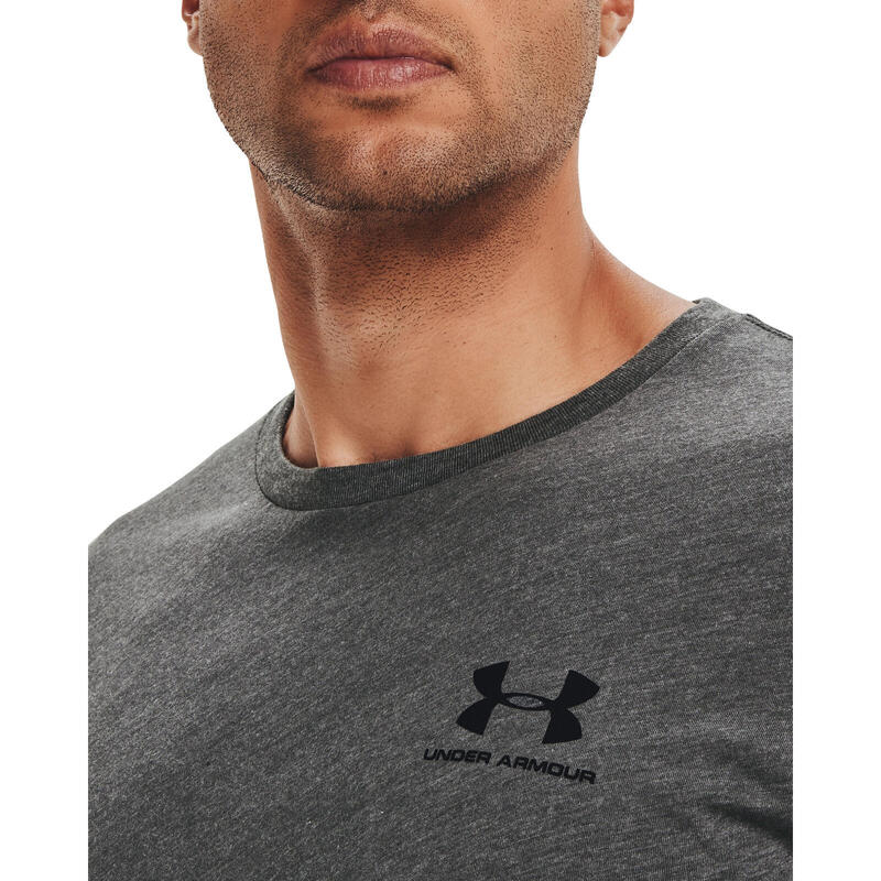 T-shirt Under Armour Sportstyle Left Chest, Grijs, Mannen