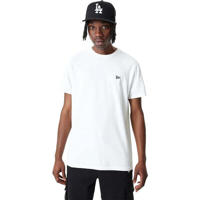 T-shirt new era essential. wit. mannen
