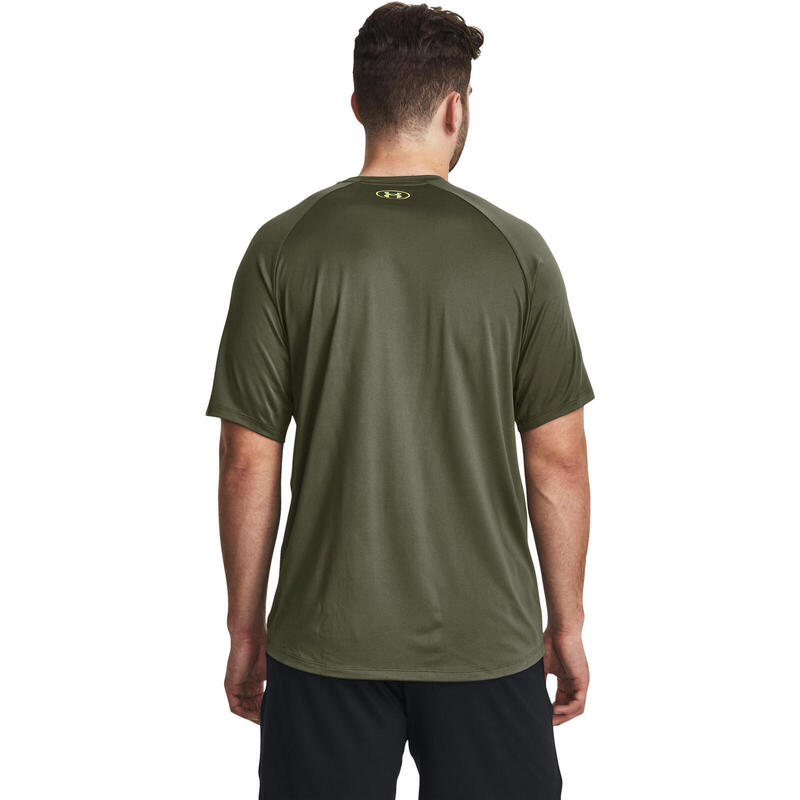 Tricou barbati Under Armour Tech Print Fill Short Sleeve, Verde