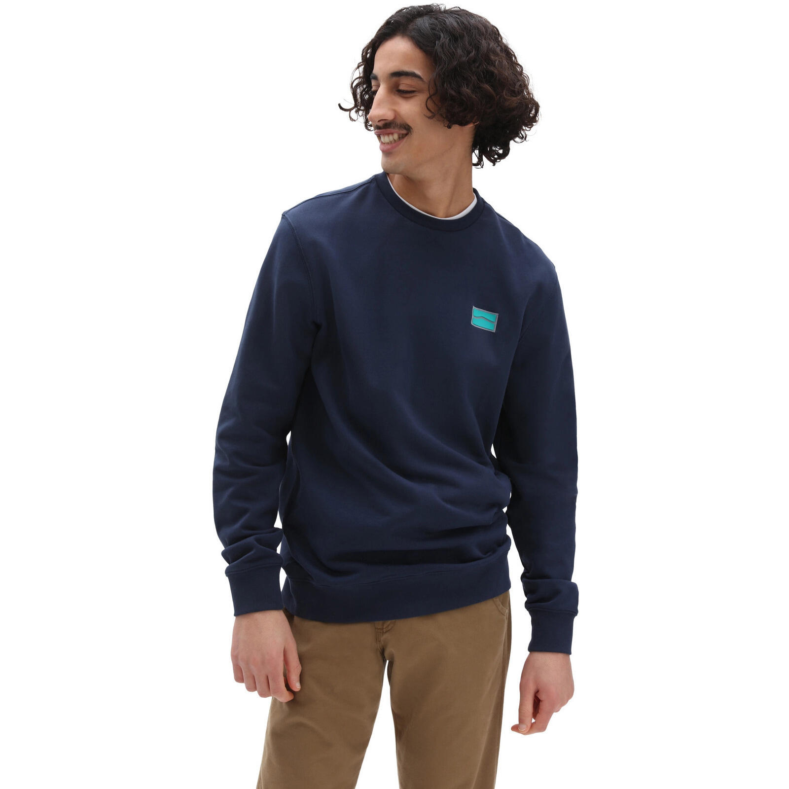 Camicetta Vans Sequence Crew, Blu, Uomini 1/5