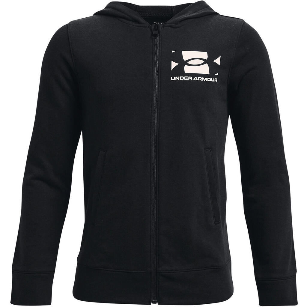 Hood Under Armour Rival Terry Fz, Black, Kids