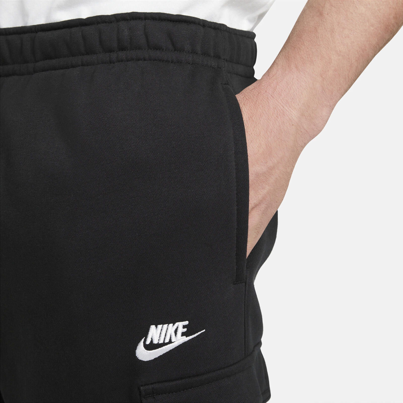 Pantalon Nike Sportswear Club Fleece Cargo, Noir, Hommes 5/5