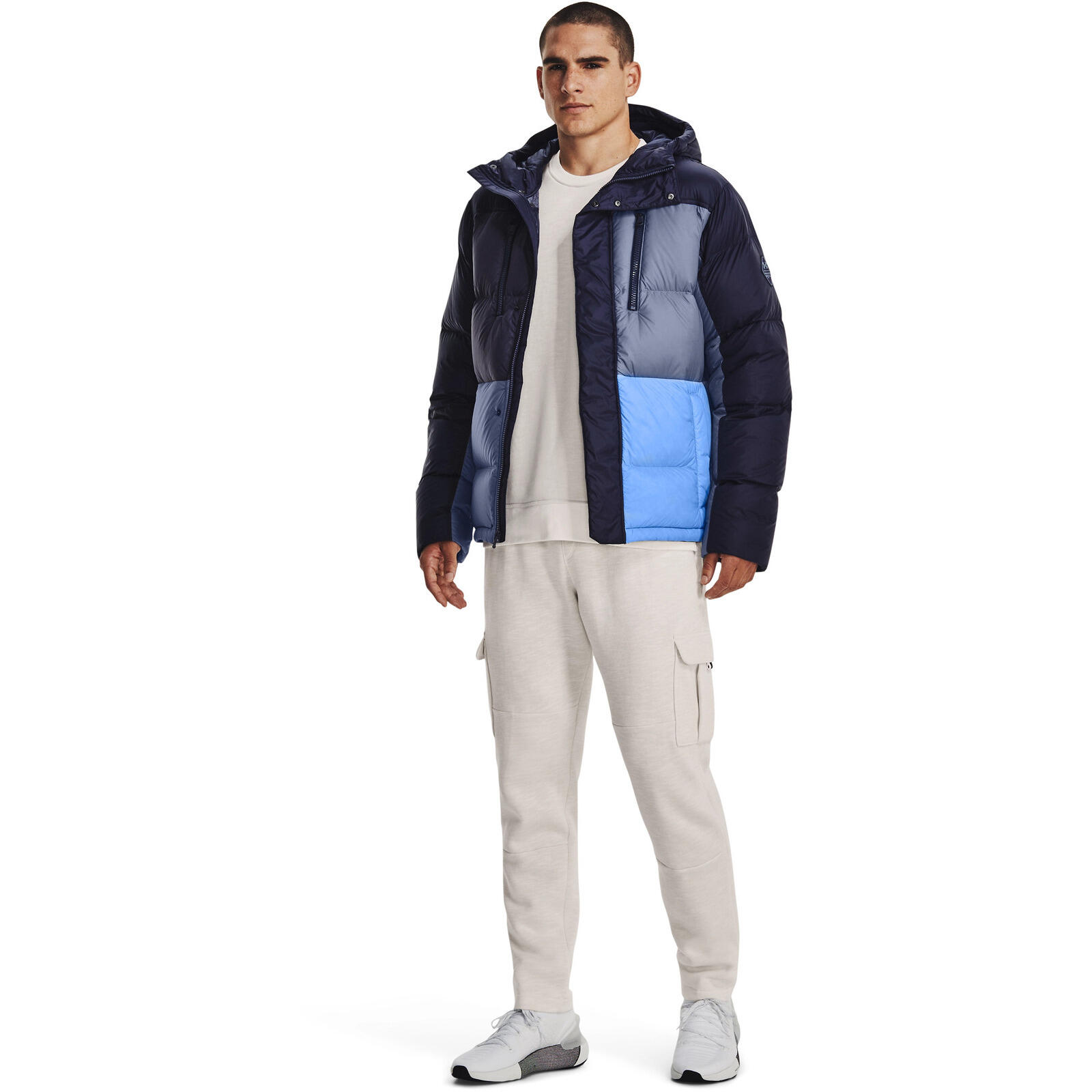 Giacca Under Armour ColdGear Down Blocked Jacket, Blu, Uomini 3/5
