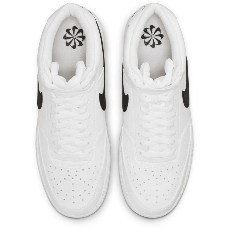 Pantofi sport barbati Nike Court Vision Mid, Alb
