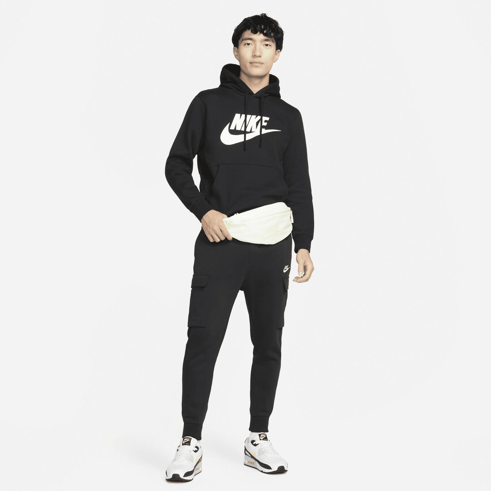 Capuche Nike Sportswear Club Fleece, Noir, Hommes 3/5