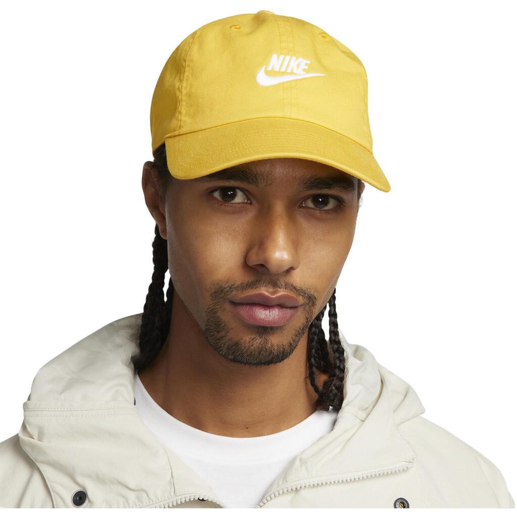 Cap Nike Club Unstructured Futura Wash Cap, Yellow, Unisex