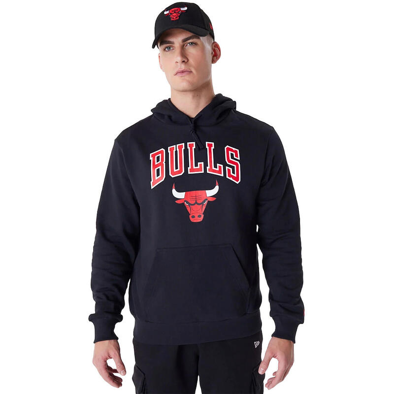 Hanorac barbati New Era Chicago Bulls, Negru