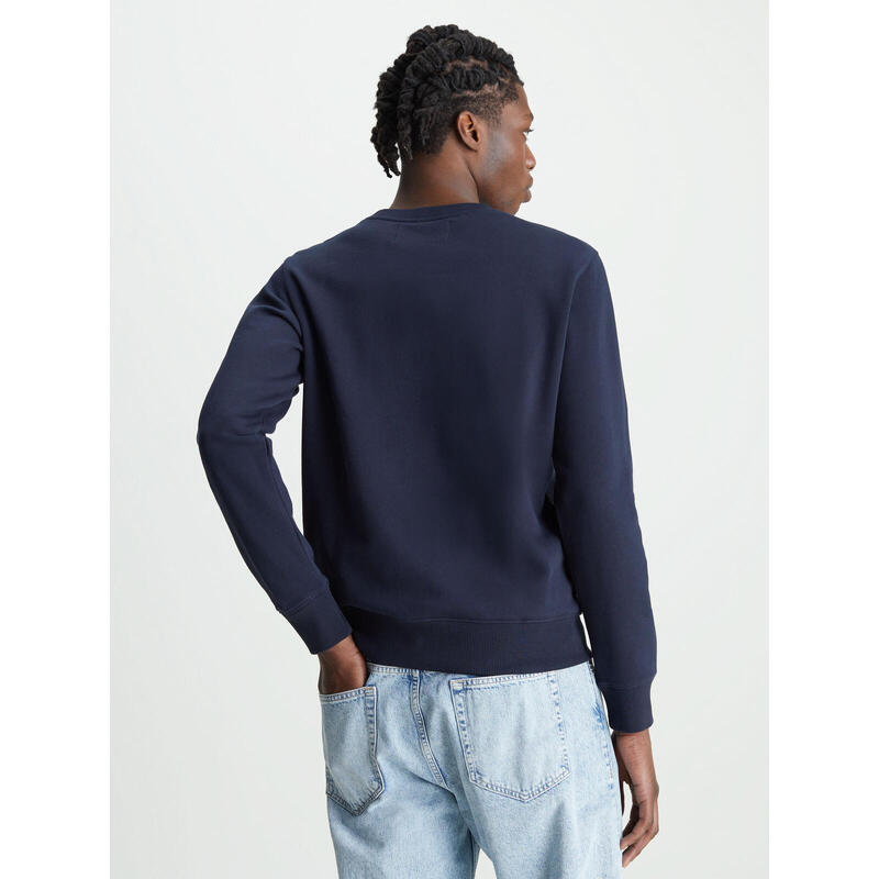 Sudadera Calvin Klein Core Monogram, Azul, Hombre