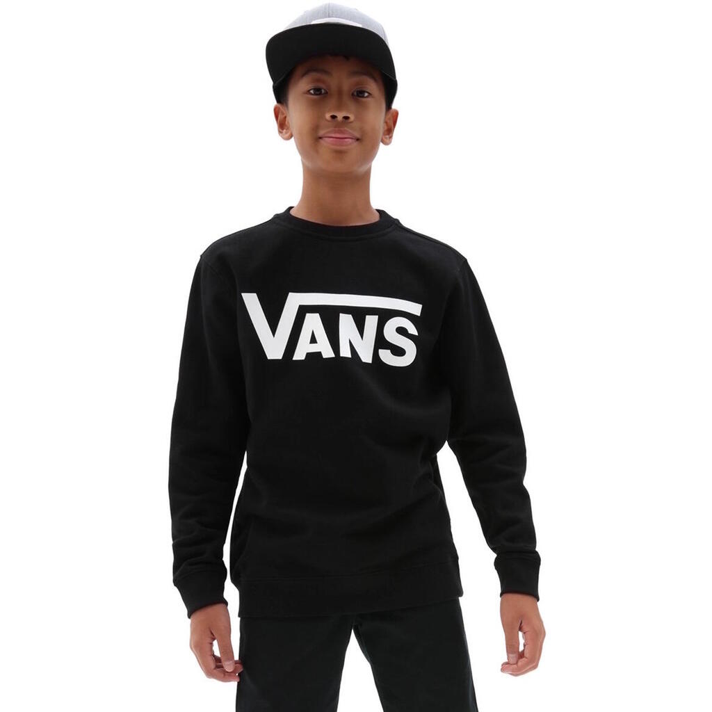Blouse Vans Classic Crew Sweatshirt, Black, Kids