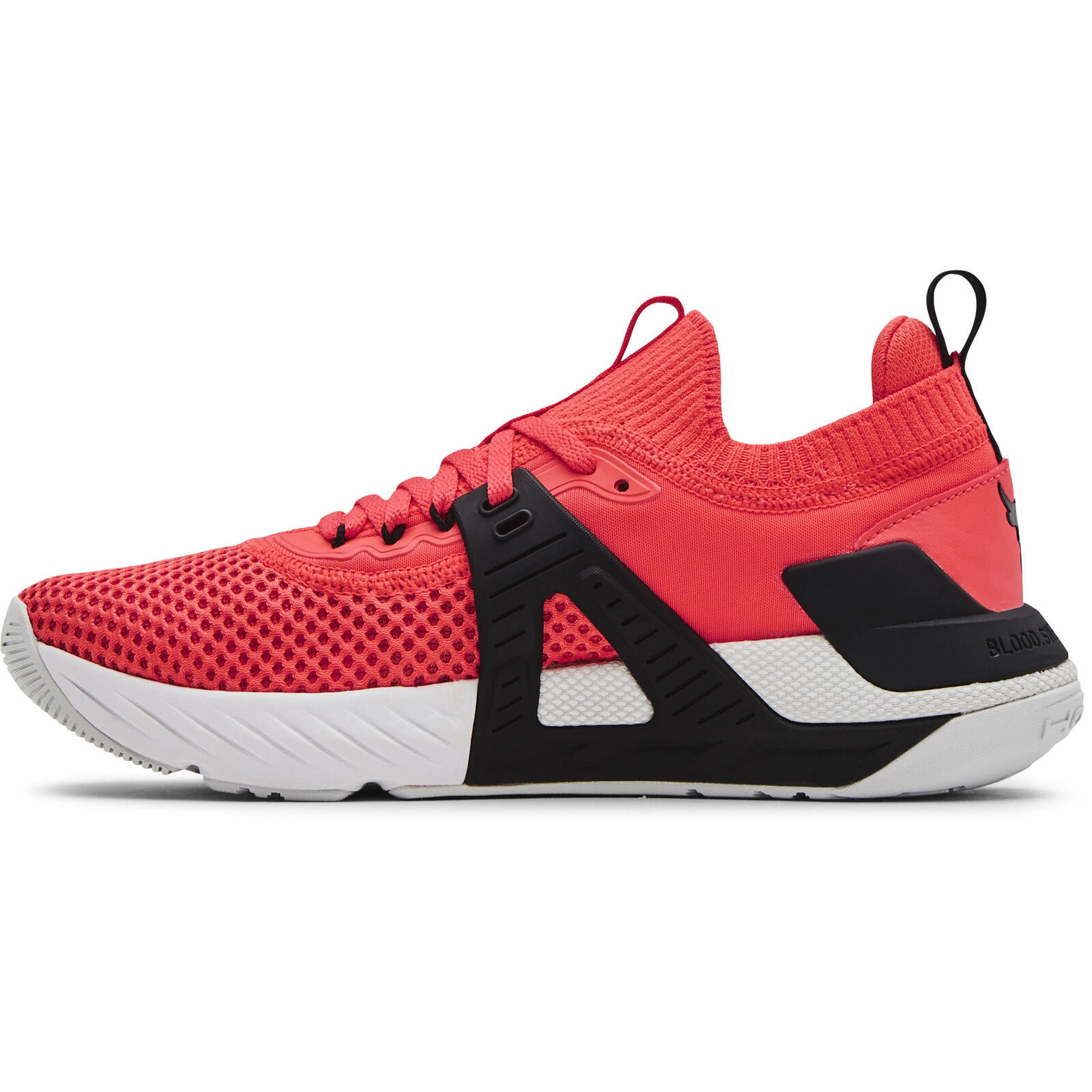 Baskets Under Armour Project Rock 4, Rouge, Femmes 3/5