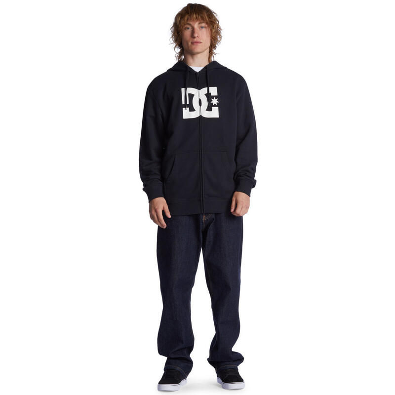 Sudadera DC Shoes DC Star - Zip-Up Hoodie, Negro, Hombre