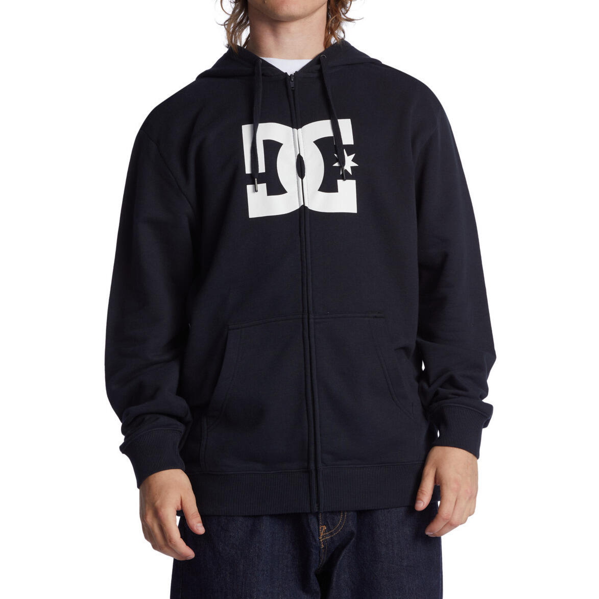 DC SHOES DC Star - Zip-Up Hoodie for Men (Black)