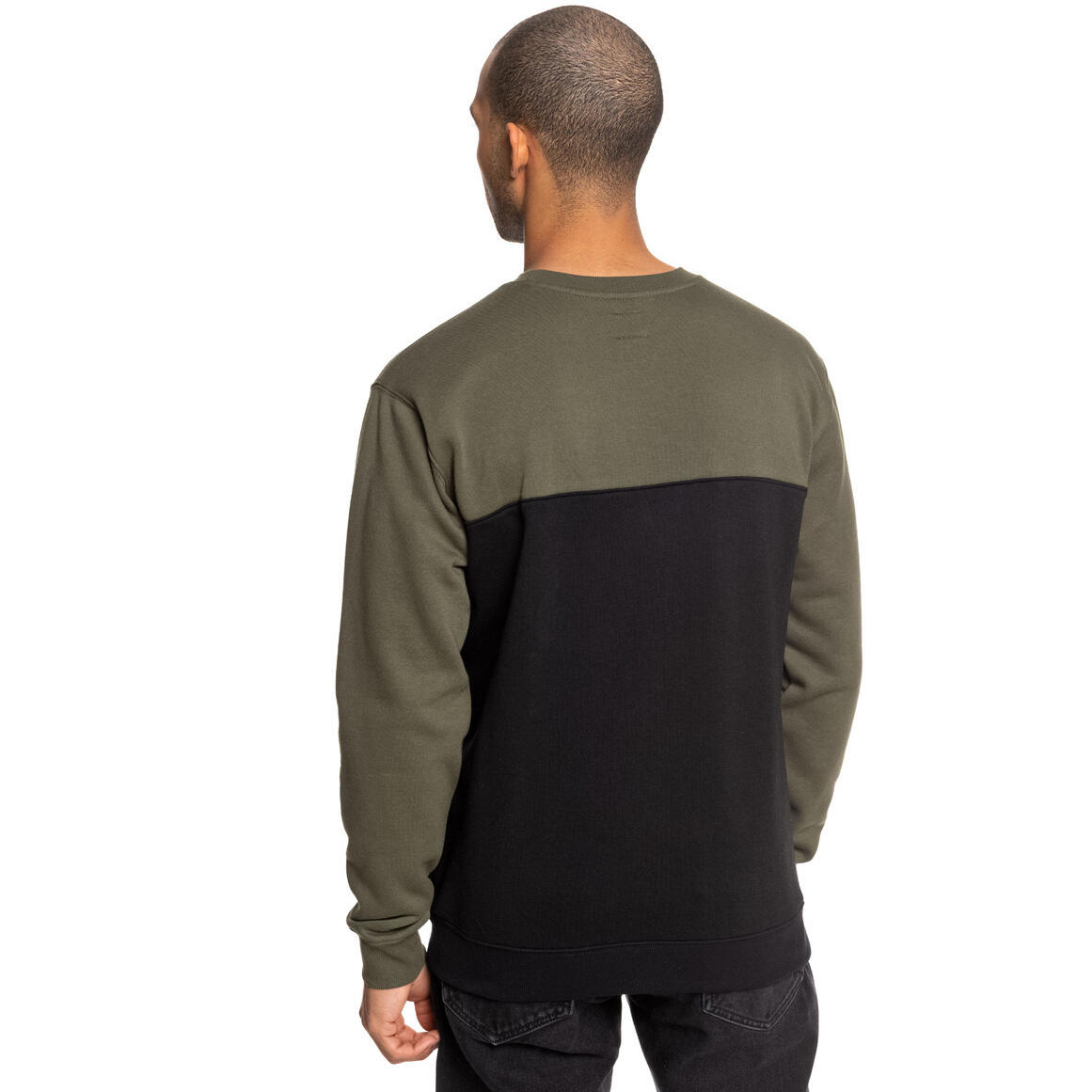 Chemisier Dc Shoes Rebel Crew Block 3 Green/black, Vert, Hommes 2/5